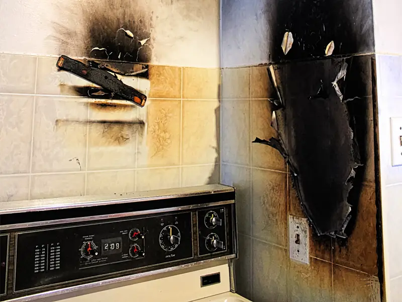 Fire damage restoration